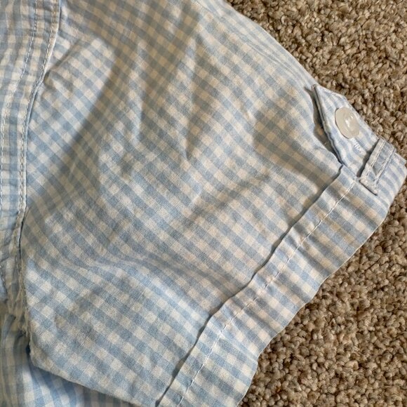 Joe Fresh Gingham Blue White Button Down Shirt Size 5T Boys Collared Shirt - Picture 6 of 9